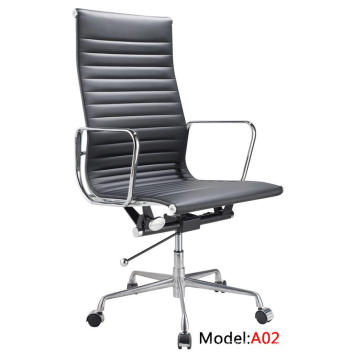 Chinese Leather Office Aluminium Leisure Executive Manager Chair (A02)